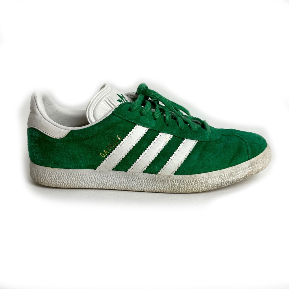 Adidas Gazelle Suede Shoes Green White Men’s Size 9